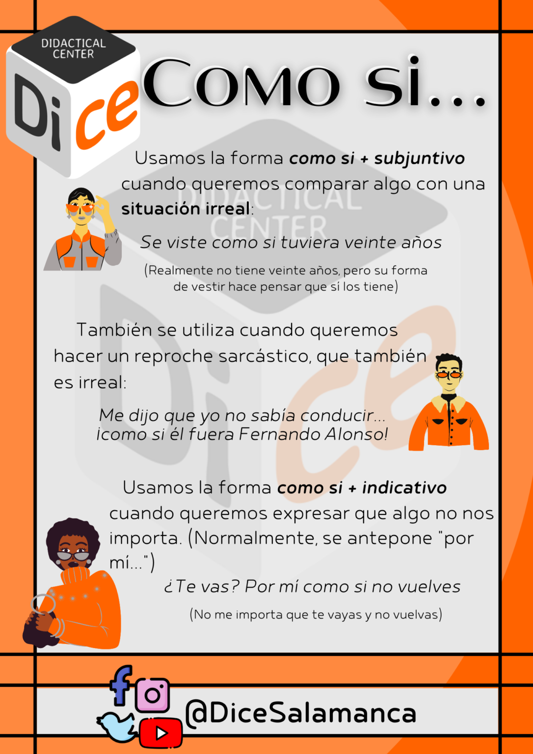 Infografía 434 Como Si ¿indicativo O Subjuntivo Dice Salamanca