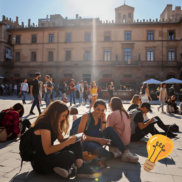 Estudiantes en Salamanca
